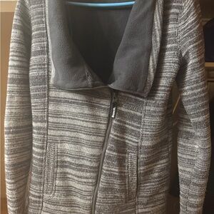Bench Charcoal Patterned Zip-Up Jacket